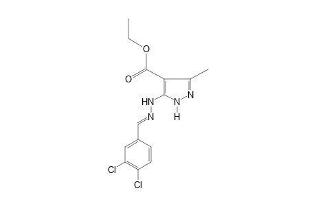 5-[(3,4-Dichlorobenzylidene)hydrazino]-3-methylpyrazole-4-carboxylic acid, ethyl ester