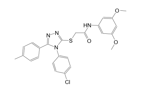2-{[4-(4-chlorophenyl)-5-(4-methylphenyl)-4H-1,2,4-triazol-3-yl]sulfanyl}-N-(3,5-dimethoxyphenyl)acetamide