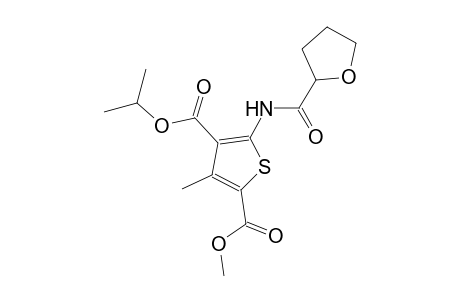 4-isopropyl 2-methyl 3-methyl-5-[(tetrahydro-2-furanylcarbonyl)amino]-2,4-thiophenedicarboxylate