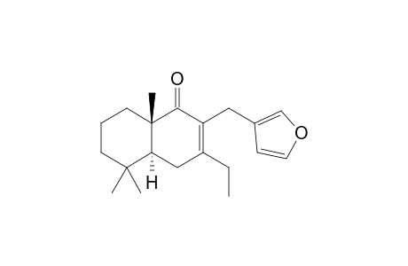 (4aS,8aS)-3-Ethyl-2-(furan-3-ylmethyl)-5,5,8a-trimethyl-4a,5,6,7,8,8a-hexahydronaphthalen-1(4H)-one
