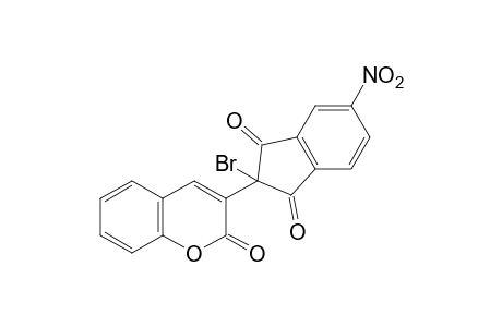 3-(2-bromo-1,3-dioxo-5-nitro-2-indanyl)coumarin