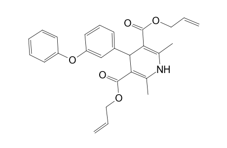 3,5-Pyridinedicarboxylic acid, 1,4-dihydro-2,6-dimethyl-4-(3-phenoxyphenyl)-, di(2-propenyl) ester