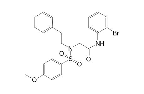 acetamide, N-(2-bromophenyl)-2-[[(4-methoxyphenyl)sulfonyl](2-phenylethyl)amino]-