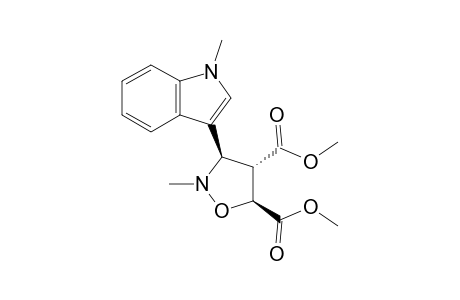 (3R,4S,5S)-2-methyl-3-(1-methyl-3-indolyl)isoxazolidine-4,5-dicarboxylic acid dimethyl ester