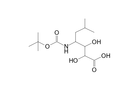 Heptanoic acid, 2,3-dihydroxy-6-methyl-4-[(t-butoxycarbonyl)amino]-