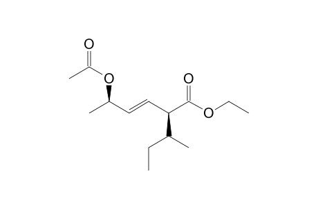 Ethyl (E)-2-(1-methylpropyl)-5-acetoxy-3-hexenoate