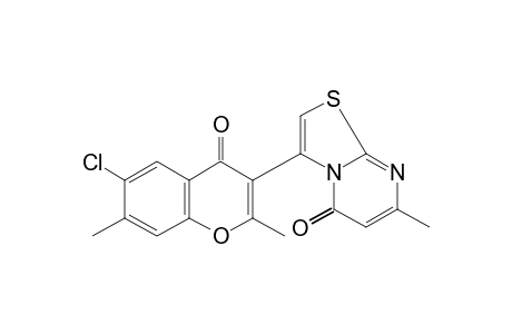 6-chloro-2,7-dimethyl-3-(7-methyl-5-oxo-5H-thiazolo[3,2-a]pyrimidin-3-yl)chromone