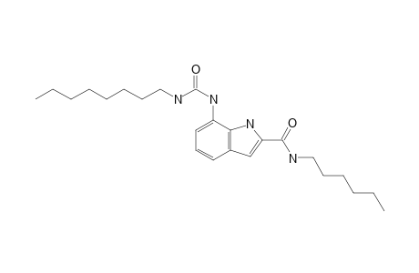 N-Hexyl-7-(3-octylureido)-1H-indole-2-carboxamide