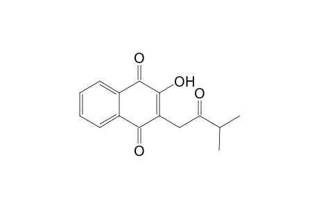 1,4-Naphthalenedione, 2-hydroxy-3-(3-methyl-2-oxobutyl)-