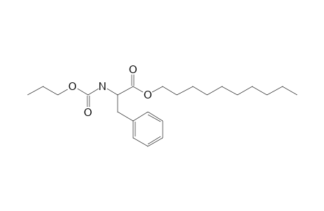 L-Phenylalanine, N-propoxycarbonyl-, decyl ester