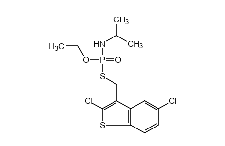 isopropylphosphoramidothioic acid, S-[(2,5-dichlorobenzo[b]thien-3-yl)methyl] O-ethyl ester