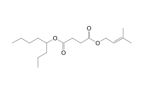 Succinic acid, 3-methylbut-2-en-1-yl 4-octyl ester