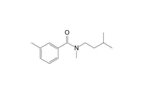 Benzamide, 3-methyl-N-methyl-N-(3-methylbutyl)-