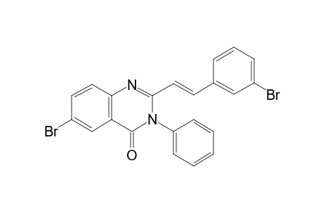 6-bromo-2-[(E)-2-(3-bromophenyl)ethenyl]-3-phenyl-4(3H)-quinazolinone