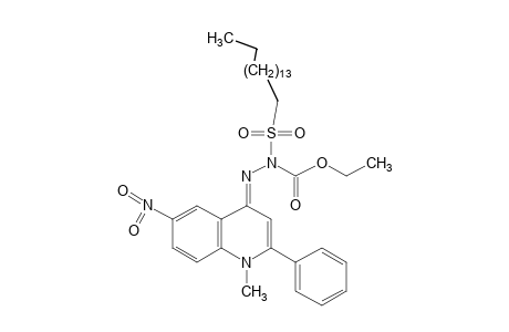 2-(hexadecylsulfonyl)-3-[1-methyl-6-nitro-2-phenyl-4(1H) quinolylidene] carbazic acid, ethyl ester