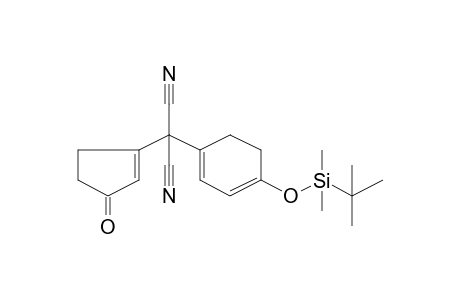 Propanedinitrile, 1-(1-cyclopenten-3-on-1-yl)-1-[4-(t-butyldimethylsilyloxy)cyclohexa-1,3-dien-1-yl]-