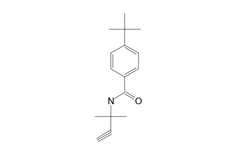 p-tert-butyl-N-(1,1-dimethyl-2-propynyl)benzamide