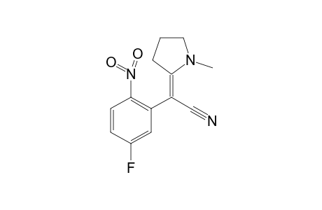 (2Z)-(5-Fluoro-2-nitrophenyl)(1-methylpyrrolidin-2-ylidene)acetonitrile