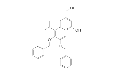 2-Naphthalenemethanol, 4-hydroxy-8-(1-methylethyl)-6,7-bis(phenylmethoxy)-