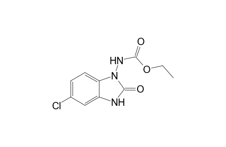 Ethyl N-(5-chloranyl-2-oxidanylidene-3H-benzimidazol-1-yl)carbamate