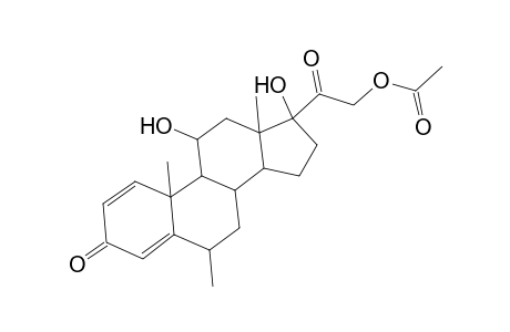 11,17-Dihydroxy-6-methyl-3,20-dioxopregna-1,4-dien-21-yl acetate