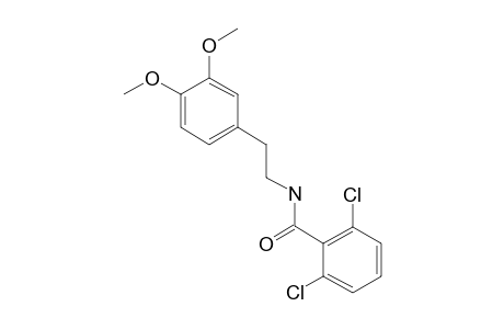 2,6-dichloro-N-(3,4-dimethoxyphenethyl)benzamide