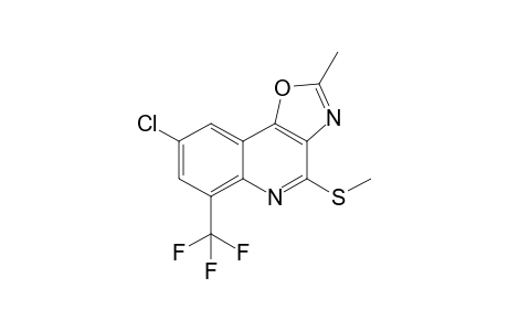 8-Chloro-2-methyl-4-methylsulfanyl-6-trifluoromethyloxazolo[4,5-c]quinoline