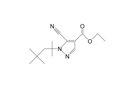 5-cyano-1-(1,1,3,3-tetramethylbutyl)pyrazole-4-carboxylic acid ethyl ester