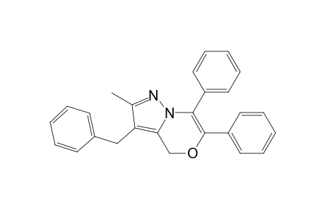 3-(benzyl)-2-methyl-6,7-di(phenyl)-4H-pyrazolo[1,5-d][1,4]oxazine