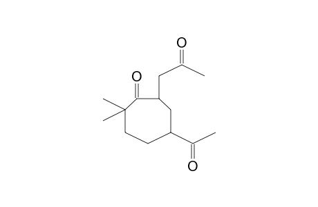 5-Acetyl-2,2-dimethyl-7-(2-oxopropyl)-1-cycloheptanone