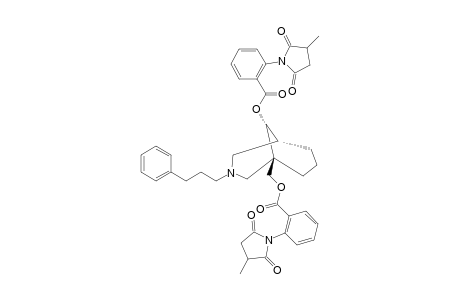 #39;(1R*,5S*,9S*)-9-(2-[3-METHYL-2,5-DIOXOPYRROLIDIN-1-YL]-BENZOYL)-3-(3-PHENYLPROPYL)-3-AZABICYCLO-[3.3.1]-NON-1-YLMETHYL-2-(3-METHYL-2,5-DIOXOPYRROLIDIN-1-YL