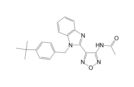 N-(4-[1-(4-tert-Butylbenzyl)-1H-benzimidazol-2-yl]-1,2,5-oxadiazol-3-yl)acetamide