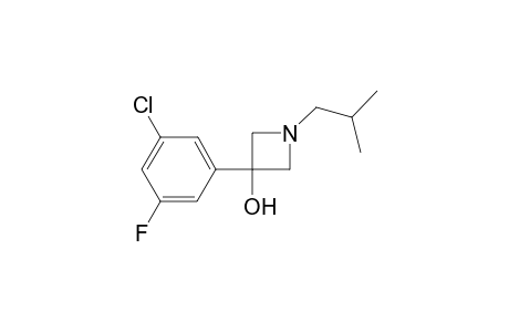 3-(3-chloro-5-fluorophenyl)-1-isobutylazetidin-3-ol
