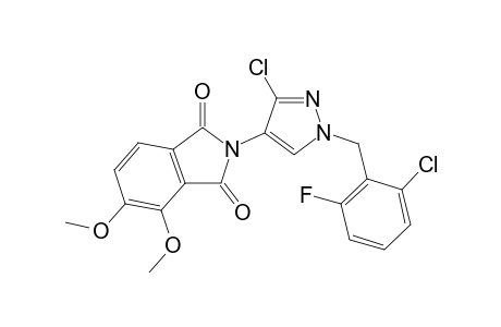 1H-Isoindole-1,3(2H)-dione, 2-[3-chloro-1-[(2-chloro-6-fluorophenyl)methyl]-1H-pyrazol-4-yl]-4,5-dimethoxy-