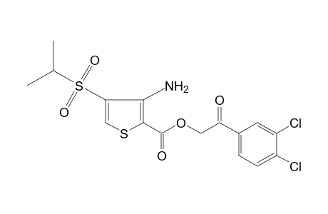 3-amino-4-(isopropylsulfonyl)-2-thiophenecarboxylic acid, 3,4-dichlorophenacyl ester