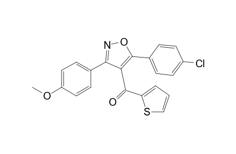 [5-(4-Chlorophenyl)3-(4-methoxyphenyl)isoxazol-4-yl](thiophen-2-yl)methanone