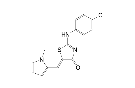 (5Z)-2-(4-chloroanilino)-5-[(1-methyl-1H-pyrrol-2-yl)methylene]-1,3-thiazol-4(5H)-one