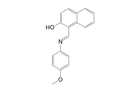 1-[N-(p-methoxyphenyl)formimidoyl]-2-naphthol