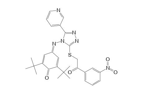 2,6-Di-tert-butyl-4-[3-(2-oxo-2-(3-nitrophenyl)-ethylsulfanyl)-5-(pyridin-3-yl)-4H-1,2,4-triazol-4-ylimino]-cyclohexa-2,5-dien-1-one