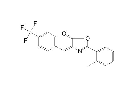 (4E)-2-(2-Methylphenyl)-4-[4-(trifluoromethyl)benzylidene]-1,3-oxazol-5(4H)-one