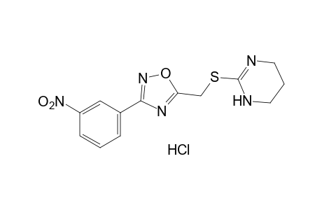 3-(m-nitrophenyl)-5-{[(1,4,5,6-tetrahydro-2-pyrimidinyl)thio]methyl}1,2,4-oxadiazole, monohydrochloride