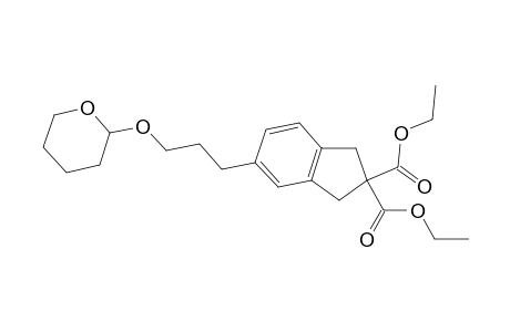 2H-Indene-2,2-dicarboxylic acid, 1,3-dihydro-5-[3-[(tetrahydro-2H-pyran-2-yl)oxy]propyl]-, diethyl ester
