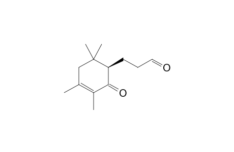 3-((R)-3,4,6,6-Tetramethyl-2-oxo-cyclohex-3-enyl)-propionaldehyde