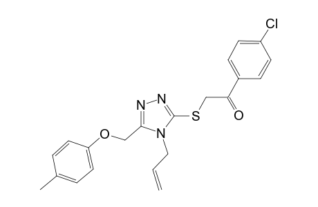 2-({4-allyl-5-[(4-methylphenoxy)methyl]-4H-1,2,4-triazol-3-yl}sulfanyl)-1-(4-chlorophenyl)ethanone