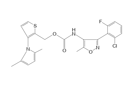 3-(2-chloro-6-fluorophenyl)-5-methyl-4-isoxazolecarbamic acid, 3-(2,5-dimethylpyrrol-1-yl)-2-thenyl ester