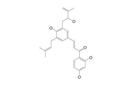 ANTHYLLIN;1-(2,4-DIHYDROXYPHENYL)-3-[4-HYDROXY-3-(2-HYDROXY-3-METHYL-3-BUTENYL)5-(3-METHYL-2-BUTENYL)PHENYL]-2-PROPEN-1-ONE