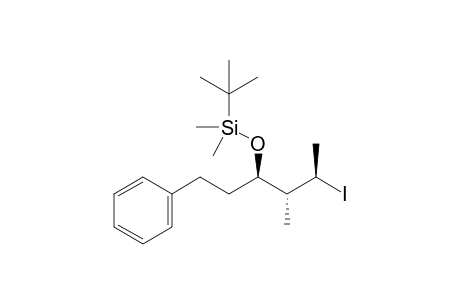 tert-butyl-[(1R,2R,3R)-3-iodo-2-methyl-1-(2-phenylethyl)butoxy]-dimethyl-silane