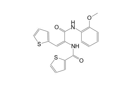 N-[(E)-1-[(2-methoxyanilino)carbonyl]-2-(2-thienyl)ethenyl]-2-thiophenecarboxamide