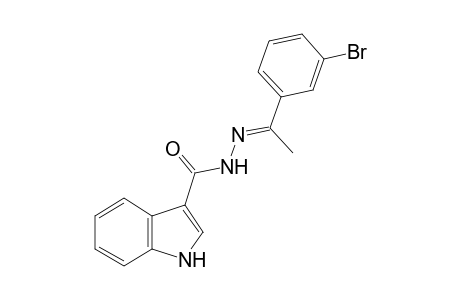 N'-[(E)-1-(3-bromophenyl)ethylidene]-1H-indole-3-carbohydrazide