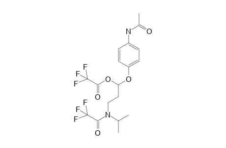 3-[N-isopropyl-N-trifluoroacetylamino]-1'-(trifluoroacetoxy)propoxy-4-(N'-acetylamino)benzene